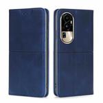 For OPPO Reno10 Pro 5G Cow Texture Magnetic Leather Phone Case(Blue)