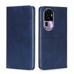 For OPPO Reno10 Pro+ 5G Cow Texture Magnetic Leather Phone Case(Blue)