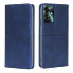 For OPPO Reno11 F 5G Cow Texture Magnetic Leather Phone Case(Blue)