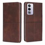 For OPPO A3 Pro 5G India Cow Texture Magnetic Leather Phone Case(Dark Brown)