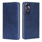 For OPPO A60 4G Global Cow Texture Magnetic Leather Phone Case(Blue)