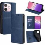 For OPPO A5 Pro 5G Global Cow Texture Magnetic Leather Phone Case(Blue)