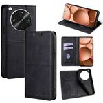 For OPPO Find X8 Ultra 5G Cow Texture Magnetic Leather Phone Case(Black)