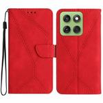 For Motorola Edge 60 5G Stitching Embossed Leather Phone Case(Red)