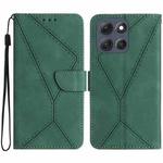 For Motorola Moto G56 5G Stitching Embossed Leather Phone Case(Green)