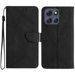 For Motorola Moto G56 5G Stitching Embossed Leather Phone Case(Black)