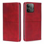 For Realme GT Neo6 SE Cow Texture Magnetic Leather Phone Case(Red)