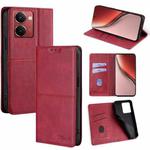 For Realme P3 Ultra 5G Cow Texture Magnetic Leather Phone Case(Red)