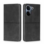 For Tecno Camon 20 Pro 4G Cow Texture Magnetic Leather Phone Case(Black)