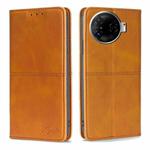 For Tecno Camon 30 Pro 5G Cow Texture Magnetic Leather Phone Case(Light Brown)