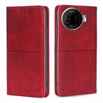 For Tecno Camon 30 Pro 5G Cow Texture Magnetic Leather Phone Case(Red)