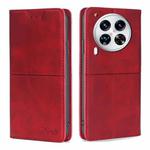 For Tecno Camon 30 Premier 5G Cow Texture Magnetic Leather Phone Case(Red)