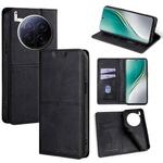 For Tecno Camon 40 Premier 5G Cow Texture Magnetic Leather Phone Case(Black)