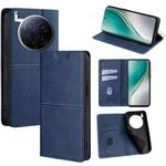 For Tecno Camon 40 Premier 5G Cow Texture Magnetic Leather Phone Case(Blue)