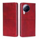 For Xiaomi Civi 3 5G Cow Texture Magnetic Leather Phone Case(Red)