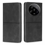 For Xiaomi 14 Ultra 5G Cow Texture Magnetic Leather Phone Case(Black)