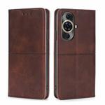 For Huawei nova 11 Pro 4G / 11 Ultra 4G Cow Texture Magnetic Leather Phone Case(Dark Brown)