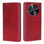 For Huawei nova 12i 4G Cow Texture Magnetic Leather Phone Case(Red)