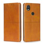 For Kyocera Digno SX3-KYG02 Cow Texture Magnetic Leather Phone Case(Light Brown)
