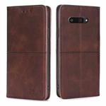 For Kyocera Digno SX4 5G Cow Texture Magnetic Leather Phone Case(Dark Brown)