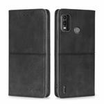 For Nokia G11 Plus Cow Texture Magnetic Leather Phone Case(Black)