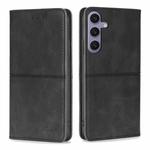 For Samsung Galaxy S24+ 5G Cow Texture Magnetic Leather Phone Case(Black)