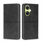 For OnePlus Nord CE 3 Lite 5G Cow Texture Magnetic Leather Phone Case(Black)