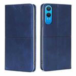 For OnePlus Nord CE 4 Lite 5G Cow Texture Magnetic Leather Phone Case(Blue)