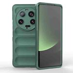 For Xiaomi 13 Ultra Magic Shield TPU + Flannel Phone Case(Dark Green)