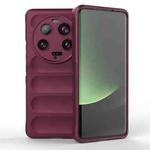 For Xiaomi 13 Ultra Magic Shield TPU + Flannel Phone Case(Wine Red)