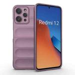 For Xiaomi Redmi 12 4G Magic Shield TPU + Flannel Phone Case(Purple)
