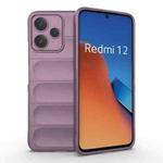 For Xiaomi Redmi 12 5G Magic Shield TPU + Flannel Phone Case(Purple)