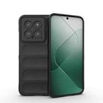 For Xiaomi 14 5G Magic Shield TPU + Flannel Phone Case(Black)