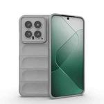 For Xiaomi 14 5G Magic Shield TPU + Flannel Phone Case(Grey)
