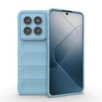 For Xiaomi 14 Pro 5G Magic Shield TPU + Flannel Phone Case(Light Blue)