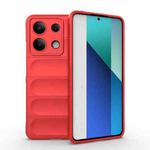 For Xiaomi Redmi Note 13 4G Global Magic Shield TPU + Flannel Phone Case(Red)