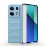 For Xiaomi Redmi Note 13 4G Global Magic Shield TPU + Flannel Phone Case(Light Blue)