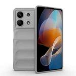 For Xiaomi Redmi Note 13R Pro 5G Magic Shield TPU + Flannel Phone Case(Grey)