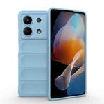 For Xiaomi Redmi Note 13R Pro 5G Magic Shield TPU + Flannel Phone Case(Light Blue)