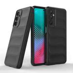 For Samsung Galaxy M54 5G Magic Shield TPU + Flannel Phone Case(Black)