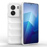 For vivo iQOO Z7x Magic Shield TPU + Flannel Phone Case(White)