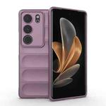 For vivo S17 Magic Shield TPU + Flannel Phone Case(Purple)