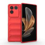For vivo S17e Magic Shield TPU + Flannel Phone Case(Red)