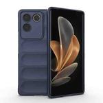 For vivo S17e Magic Shield TPU + Flannel Phone Case(Dark Blue)