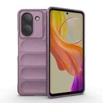 For vivo Y36 4G Magic Shield TPU + Flannel Phone Case(Purple)