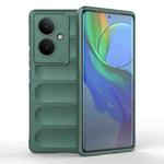 For vivo Y78+ Global Magic Shield TPU + Flannel Phone Case(Dark Green)