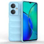 For vivo Y27 4G Global Magic Shield TPU + Flannel Phone Case(Light Blue)