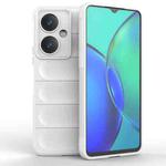 For vivo Y27 4G Global Magic Shield TPU + Flannel Phone Case(White)