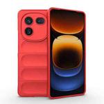 For vivo iQOO 12 5G Magic Shield TPU + Flannel Phone Case(Red)