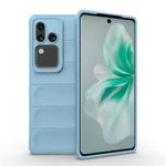 For vivo S18 5G Magic Shield TPU + Flannel Phone Case(Light Blue)